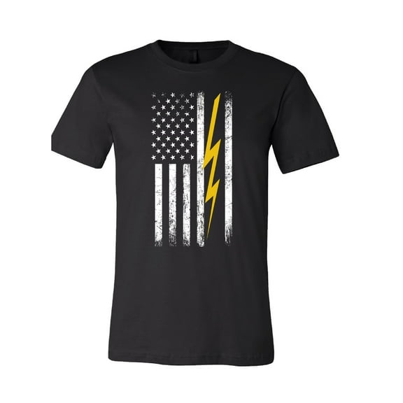 American Flag with Bolt T-Shirt