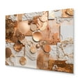 thumbnail image 2 of Designart "Geometric Elegance Gold and White I" Modern Geometric Metal Wall Decor, 2 of 5