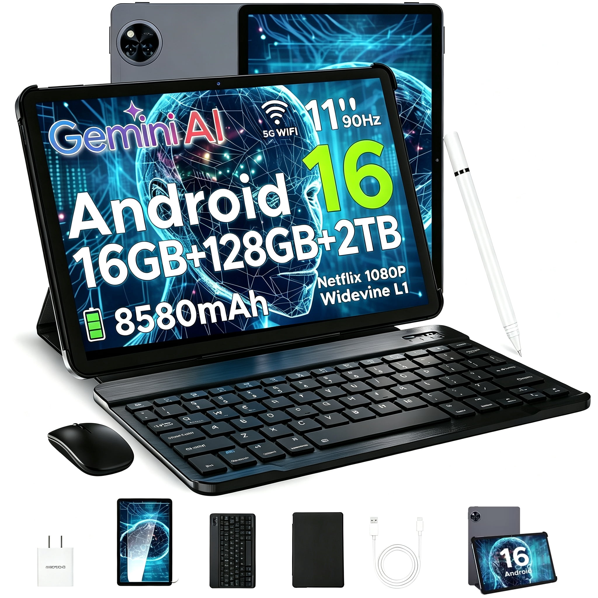 Free Shipping! YHWHHI 11 Inch Android 14 Tablet 18GB RAM 128GB ROM