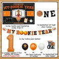 thumbnail image 5 of Basketball 1st Birthday Decorations My Rookie Year First Birthday Party Decorations Banner Backdrop Basketball 1st Birthday Party Supplies Cake Toppers Sports Theme 1st Birthday Party Supply, 5 of 6