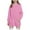 Pink, variant on ZQUUVOU Children's Girls Long Pullover Sweatshirt Solid Color Hoodie Dress with Pockets for Fall Winter Casual Cozy Outfits Black