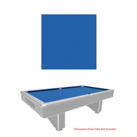 Pre-Cut Blue Pool Table Felt Cloth for 8-Foot Billiard ...