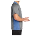 thumbnail image 3 of Mens Heather Colorblock Contender Polyester Tee Vintage Heather/ Carolina Blue L, 3 of 8