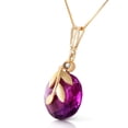 thumbnail image 2 of Galaxy Gold 14k Yellow Gold 18" Necklace with Amethyst Pendant, 2 of 3