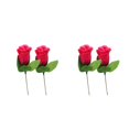 thumbnail image 4 of Billuyoard 2 bolsas de flores artificiales de decoración vibrante para el hogar para un ambiente romántico y elegante flores de seda de capullo rosario 2Conjunto, 4 of 6