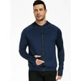 thumbnail image 4 of Cadmus Men's Full Zip Hoodie Jacket Sportswear Hooded Workout Track Running Jacket with Pockets, 4 of 7