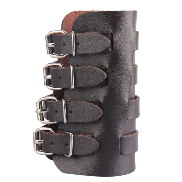 Brazalete Anc con Hebil de Cuero Punk Unisex - marrón Sunnimix Brazalete ancho para banda de muñeca