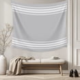 thumbnail image 5 of Grey Striped Large Tapestry for Bedroom Wall Hanging Tapestry,Luxurious White Stripes Modern Abstract Art Ceiling Backdrop Tapestries Poster Blanket Wall Decor for Teens Room Living Room 85" x 90", 5 of 8