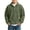 Army Green, variant on Boys Polo Sweatshirt Waffle Knit Button Placket Pullover Long Sleeve Collared Oversized Fit Daily Wear Navy Size 9