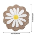 thumbnail image 4 of 2PC Bath Mat Flower Like Carpet Round Rug Water Absorption Non- Floor Mat Stain-Resistant Machine Washable Multi-Scenario Decorative for Bathroom Kitchen Living Room Bedroom, 4 of 15