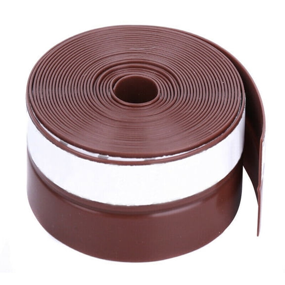 WWG Self Adhesive Weather Stripping Door Draft Stopper Seal Strip 2m Rubber Foam Tape Windproof Soundproof for Window Door Gap Shower Room