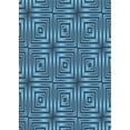 thumbnail image 1 of Ahgly Company Machine Washable Indoor Rectangle Transitional Blue Jay Blue Area Rugs, 7' x 9', 1 of 7