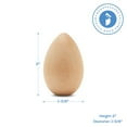 thumbnail image 2 of 500 Smooth Standable Wooden Easter Eggs to Paint, Quality Small Wooden Eggs for Crafts, Wooden Easter Eggs Paint 2 in, by Woodpeckers, 2 of 8