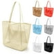thumbnail image 1 of VOROLO Bolso de playa de malla,Bolso Hobo Fairycore para mujer,Bolso de hombro,Bolsos de ganchillo casuales de verano suaves, 1 of 5