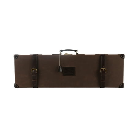 TOURBON Hunting Gun Hard Case Shotgun Storage Canvas Wax Waterproof Rifle Carrier with Locker Shooting Accessories