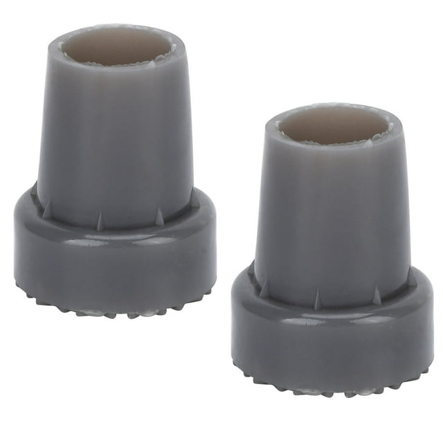 2pcs Cane Tips, Crutch Tips Crutch Feet Pads Wear Protective Round Foot Design 360 Degree Rotatable Thickened Rubber Canes Feet Covers