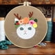 thumbnail image 3 of pstuiky Kit de bordado de flores para principiantes, incluye bastidor para bordar gatos, kit de bordado DIY estereoscópico para principiantes, paquete básico de tela, 3 of 5