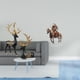 thumbnail image 2 of Escultura de resina de caballero, reno, alce, figura de ciervo acrílico, centro de mesa, colección, decoración impermeable, regalo de inauguración de, 2 of 8