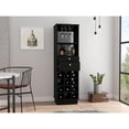 thumbnail image 3 of Classic Bar Cabinet, Two Drawers, Twelve Built-in Wine Rack Black, 3 of 7