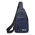 thumbnail image 2 of Bolso de pecho para hombre, bandolera, mochila cruzada | Mochila deportiva manos libres para correr | Mochila de viaje ligera para teléfono, cartera y llaves, 2 of 3