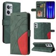 thumbnail image 1 of Compatible OnePlus Nord CE 2 5G Case, Leather Wallet Case Stand View Magnetic Clasp Book Flip Folio Phone Cover - Green, 1 of 5