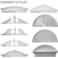 thumbnail image 4 of Ekena Millwork PED40X09X01SE 40 In. W X 9 In. H X 1,75 In. P accent Architectural Fronton Sunburst Elliptique, 4 of 5