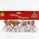 thumbnail image 1 of Adornos de campanas para árbol de Navidad | Campanas de plástico electrochapadas rojas y verdes de 4,5 cm con la frase "Feliz Navidad" | Colgantes decorativos para árboles, coronas, guirnaldas y, 1 of 2