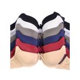 thumbnail image 1 of MaMia Women's 6-Pack Basic Plain Bras, 1 of 5