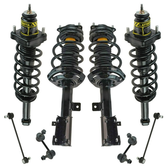 TRQ 8 Piece Suspension Kit Complete Loaded Strut Assemblies Sway Bar End Links PSA64932