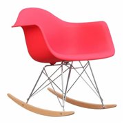 Rocker Arm Chair, Red