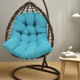 thumbnail image 2 of JIAN YA NA Hanging Basket Egg Chair Cushion Sofa Swing Chair Seat Cushion Padded Soft,Peacock Blue(Only cushion), 2 of 10