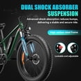 thumbnail image 3 of SUNTIBYE Electric Bike for Adults, 26" Fat Tire Class 2 Ebike, 48V 15Ah 750W, UL2849, Up to 65 Miles, Green, 3 of 10