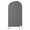 Gray, variant on Pure Dark Grey Wedding Arch Cover, Stretchy Spandex Arch Backdrop Stand Covers 5 FT, Simple Solid Color Round Top Arched Backdrop Cover for Birthday Party Ceremony Baby Shower Event