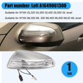 thumbnail image 5 of For W164 Gl350 Gl450 Gl500 Ml350 Ml300 Ml320 Car Rearview Mirror Turn Signal Lights, 5 of 5