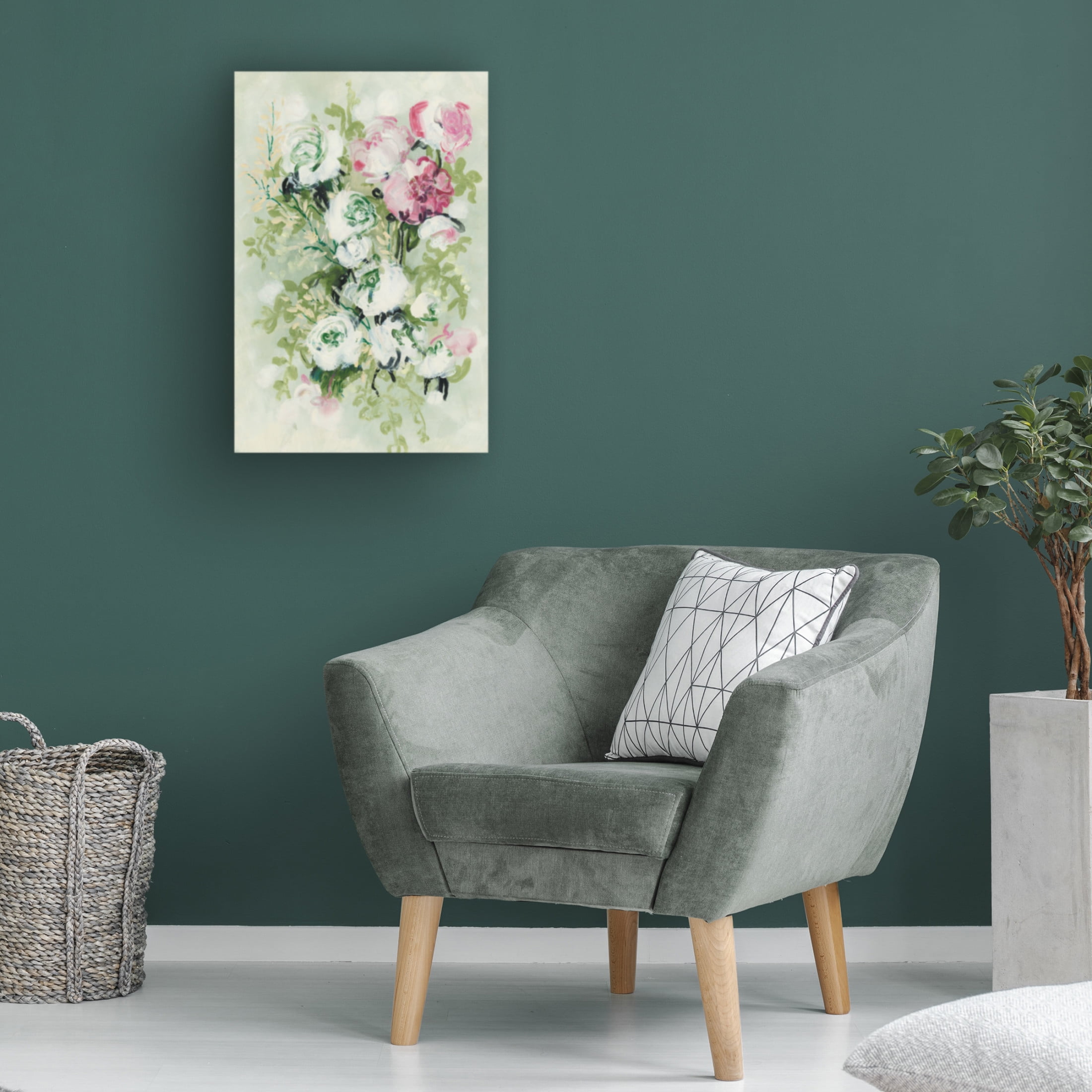 Trademark Fine Art Rosana Laiz Blursbyai Haneul painterly bouquet Canvas Wall Art