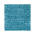 thumbnail image 3 of Rugs.Com Soft Solid Shag Collection Runner Rug ‚Äì 4 Ft Square Turquoise Shag Rug Perfect For Hallways, Entryways, 3 of 7
