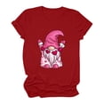 thumbnail image 2 of Cameland T-shirt pour Femmes Manches Courtes Imprimé Saint-Valentin Décontracté, 2 of 7