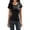 Black, variant on Gaexia Women's Summer Short Sleeve Yoga Fitness Top Slim Fit Athletic Running Training Workout T Shirt Breathable Wicking Stretchy Lightweight Casual Activewear For Gym (BU1,XL)