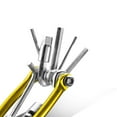 thumbnail image 4 of Multifunctional Mountain Bike Tire Repair Tool Set Portable Bicycle Combination Chain Remover Gold, 4 of 5
