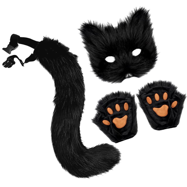 Conjunto de disfraz de Cosplay Yuyangstore Halloween negro