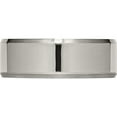 thumbnail image 3 of Titanium Brushed And Polished 8mm Beveled Edge Band (Size 8) Made In China tb112-8, 3 of 5