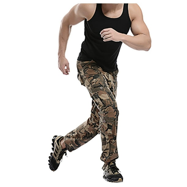 Pantalon homme cargo multi poches pantalons de travail en coton style  militaire hommes sports de combat durable multi-occasions Vert armé -  Cdiscount Prêt-à-Porter