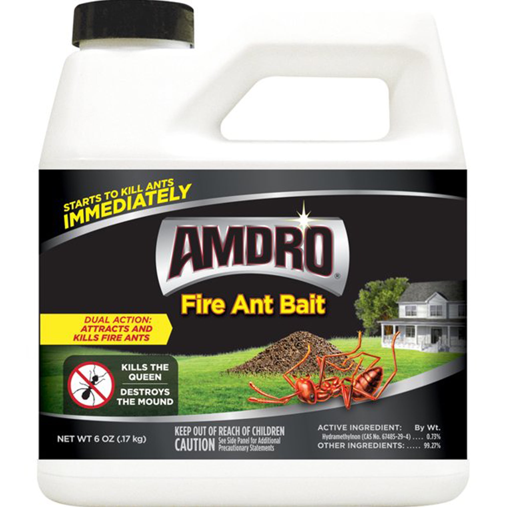 Amdro Fire Ant Bait and Killer Granules; 6 Ounces, Kills All Ant Types