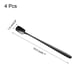 thumbnail image 2 of Uxcell 4 Piezas Cucharas de Espresso 6.1 pulgadas Cuchara Cuadrada de Acero Inoxidable para Hogar Oficina Negra, 2 of 5