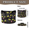 thumbnail image 2 of Haosy Cartoon Black Cats Golf Mallet Putter Cover Strong Magnetic Leather Golf Club Headcover Closure, 2 of 7