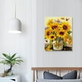 thumbnail image 3 of ARISTURING Sunflower Wall Art Farmhouse Sunflower Hummingbird Pictures Wall Decor Country Rustic Canvas Prints Artwork Paintings Home Decorations For Bathroom Kitchen Dinning Room Bedroom Framed, 3 of 4