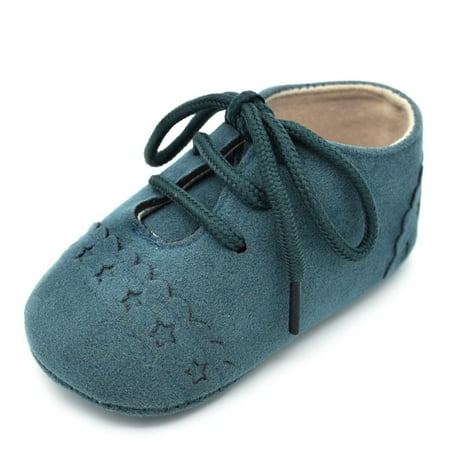 

Binmer Newborn Shoes Baby Prewalker Sports Sneakers Suede Leather Moccasins Footwear