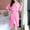 Watermelon Red, variant on uublik Womens Summer Pajamas Nightgowns with Robe Soft Comfy Pajamas Set 2 Piece Outfits