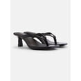 thumbnail image 2 of No Boundaries Women's Kitten Heel Thong Sandals, 2 of 5