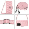 thumbnail image 6 of Crossbody Wallet Case for Samsung A03s RFID Blocking Elegant Premium Leather Purse with Credit Card Holder, Shoulder Strap Kickstand Handbag Flip Cover for Samsung Galaxy A03s, Pink, 6 of 8